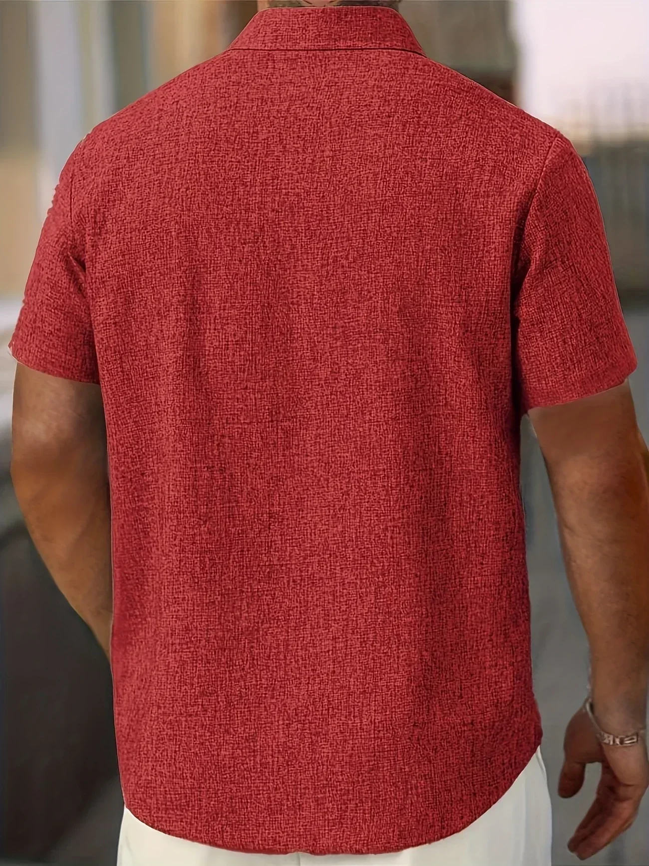 Pax | Lightweight short-sleeved linen blend shirt - Image 21