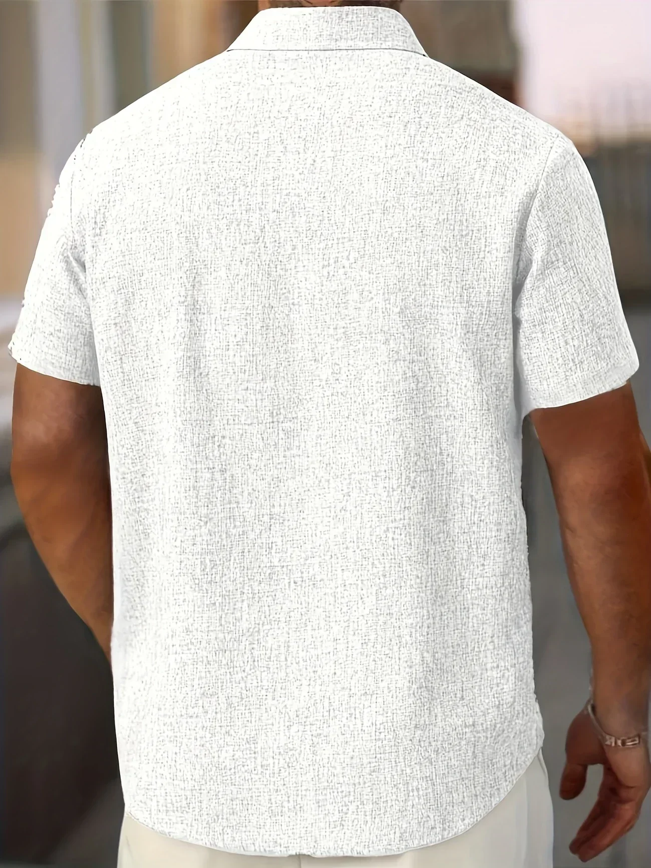 Pax | Lightweight short-sleeved linen blend shirt - Image 27
