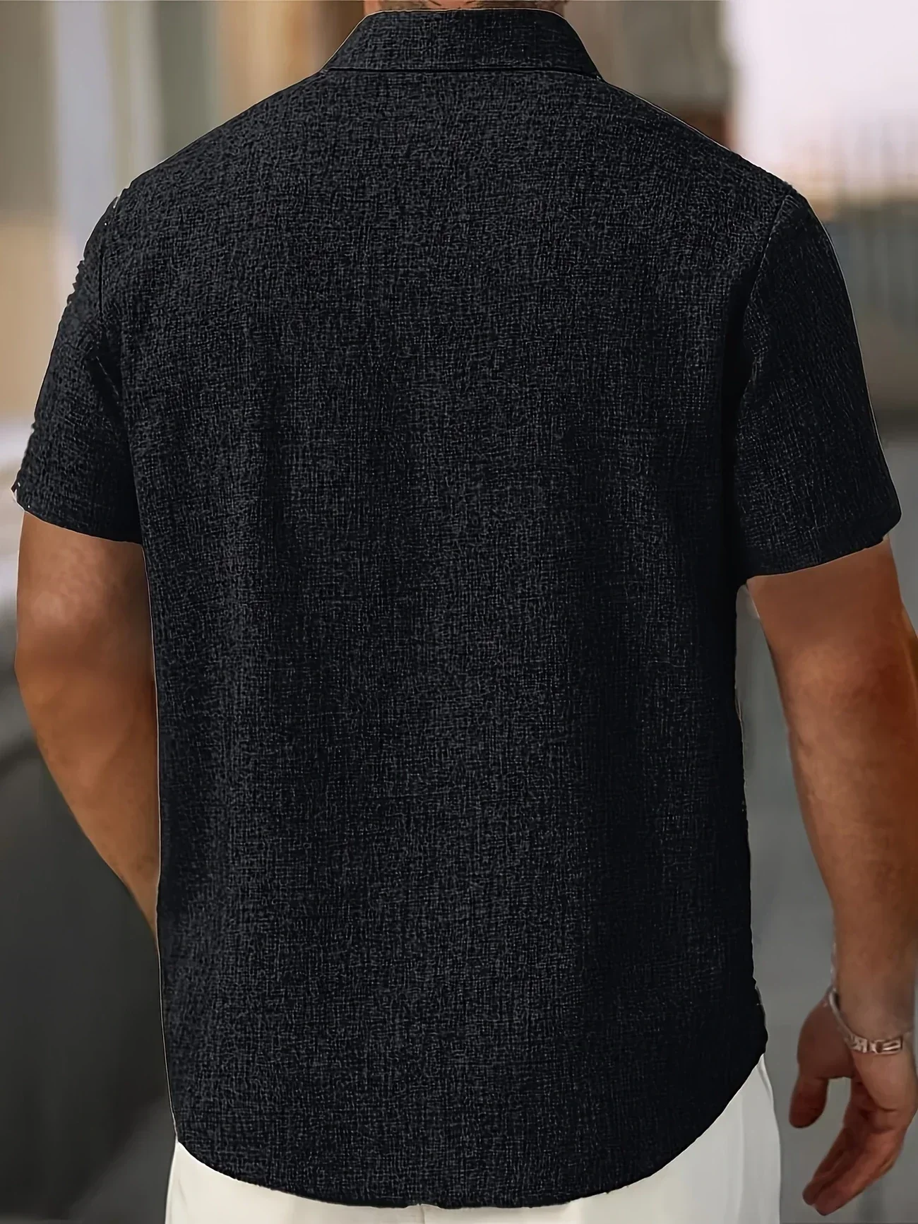 Pax | Lightweight short-sleeved linen blend shirt - Image 33