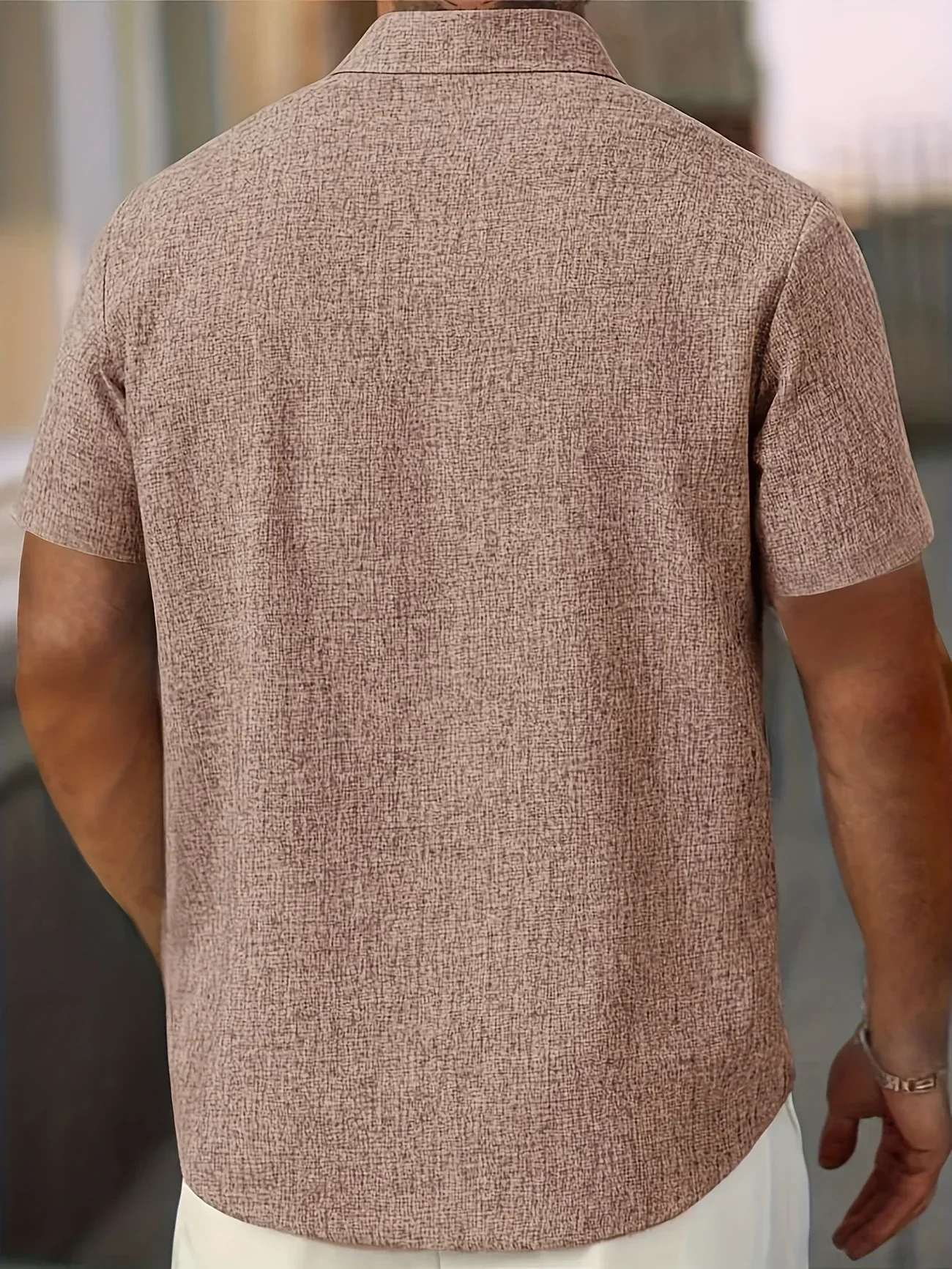 Pax | Lightweight short-sleeved linen blend shirt - Image 40