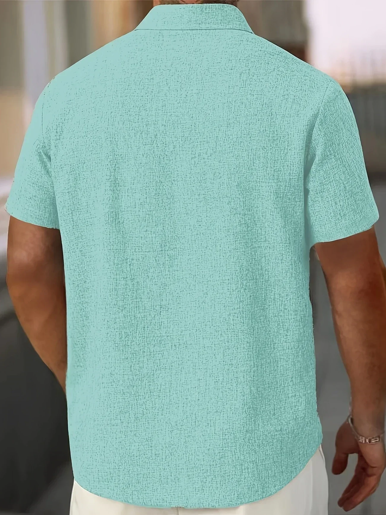 Pax | Lightweight short-sleeved linen blend shirt - Image 44