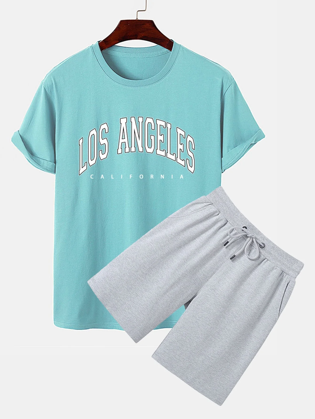 Pedro® | Los Angeles Print T-Shirt & Mid Length Shorts - Image 2