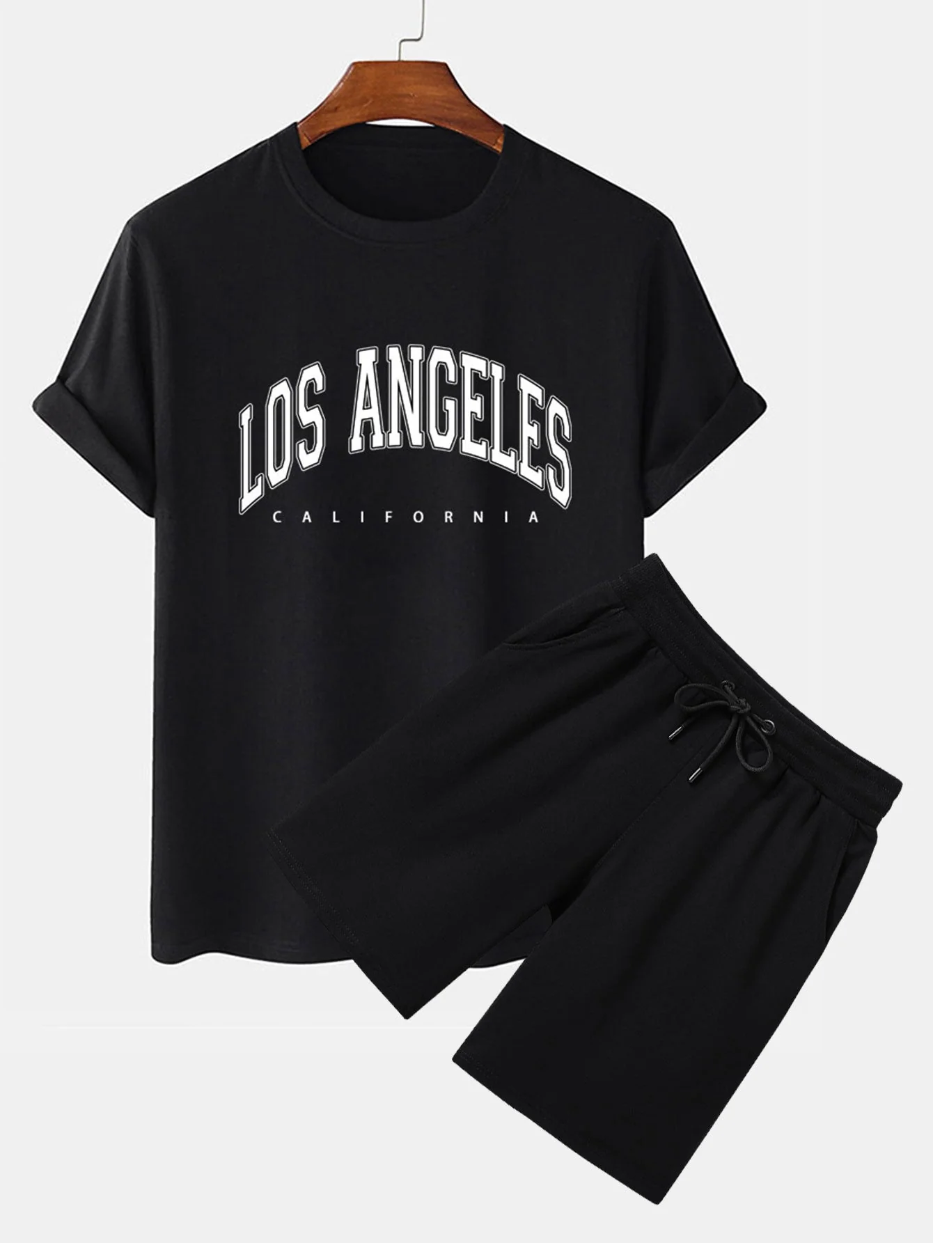 Pedro® | Los Angeles Print T-Shirt & Mid Length Shorts - Image 3