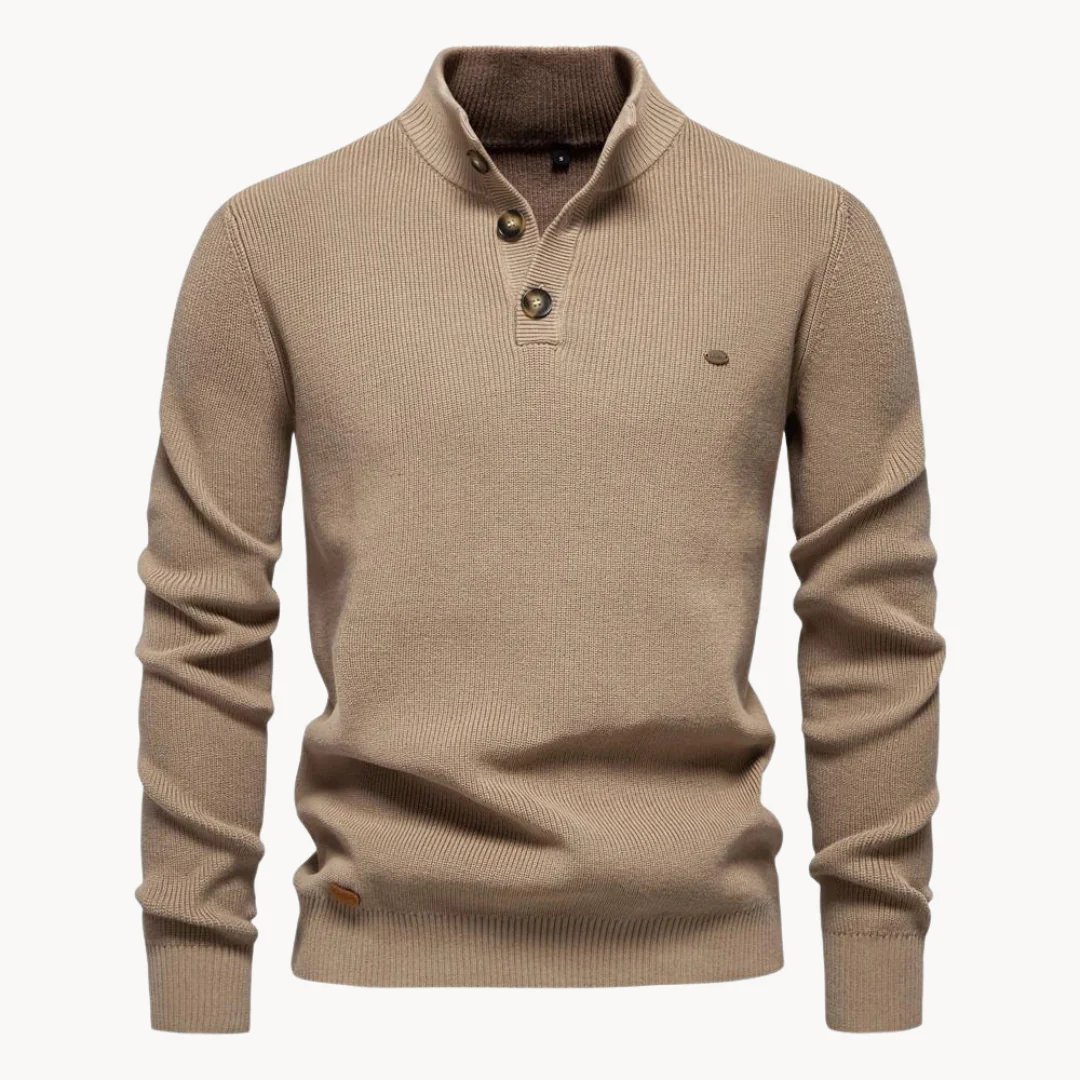 Pedro Armengol® | Button Mockneck Sweater - Image 2