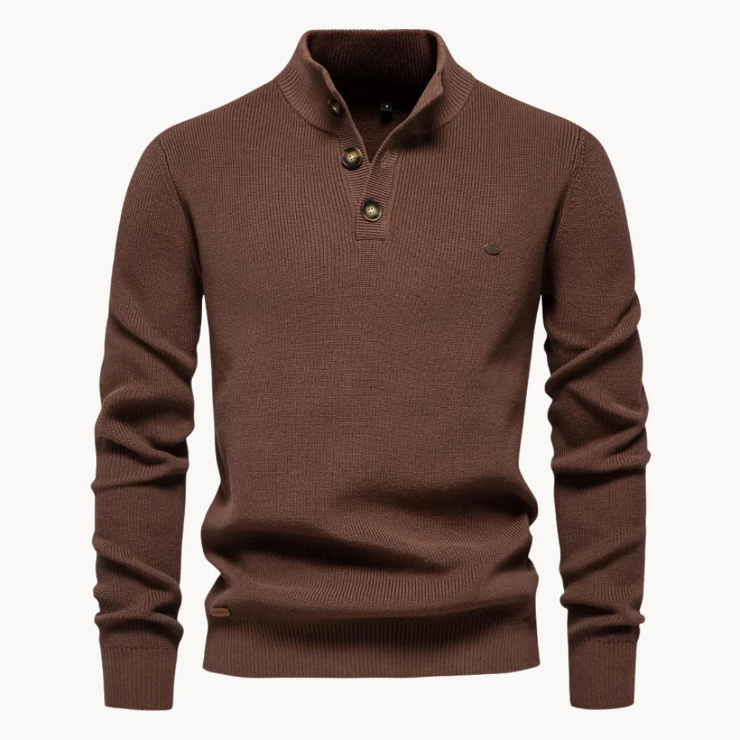 Pedro Armengol® | Button Mockneck Sweater - Image 3