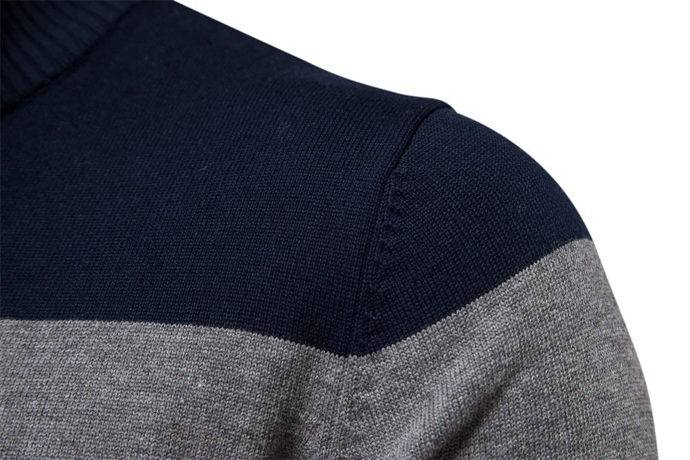 Pelayo® | Striped Quarter Zip Sweater - Image 8