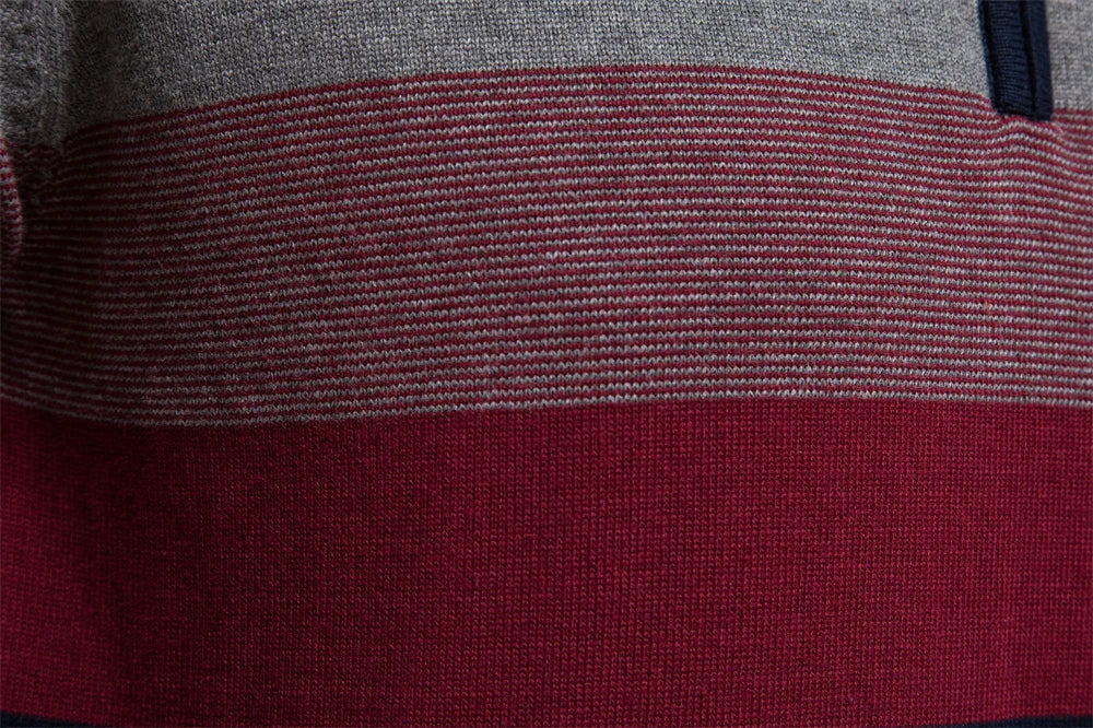 Pelayo® | Striped Quarter Zip Sweater - Image 9