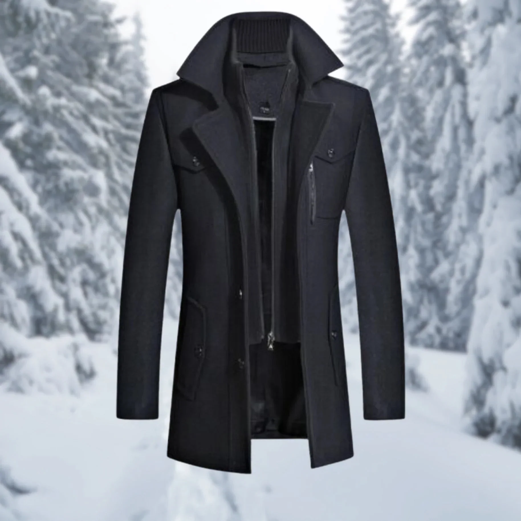 Pepe® | Men’s Winter Coats With High Collar - Image 2