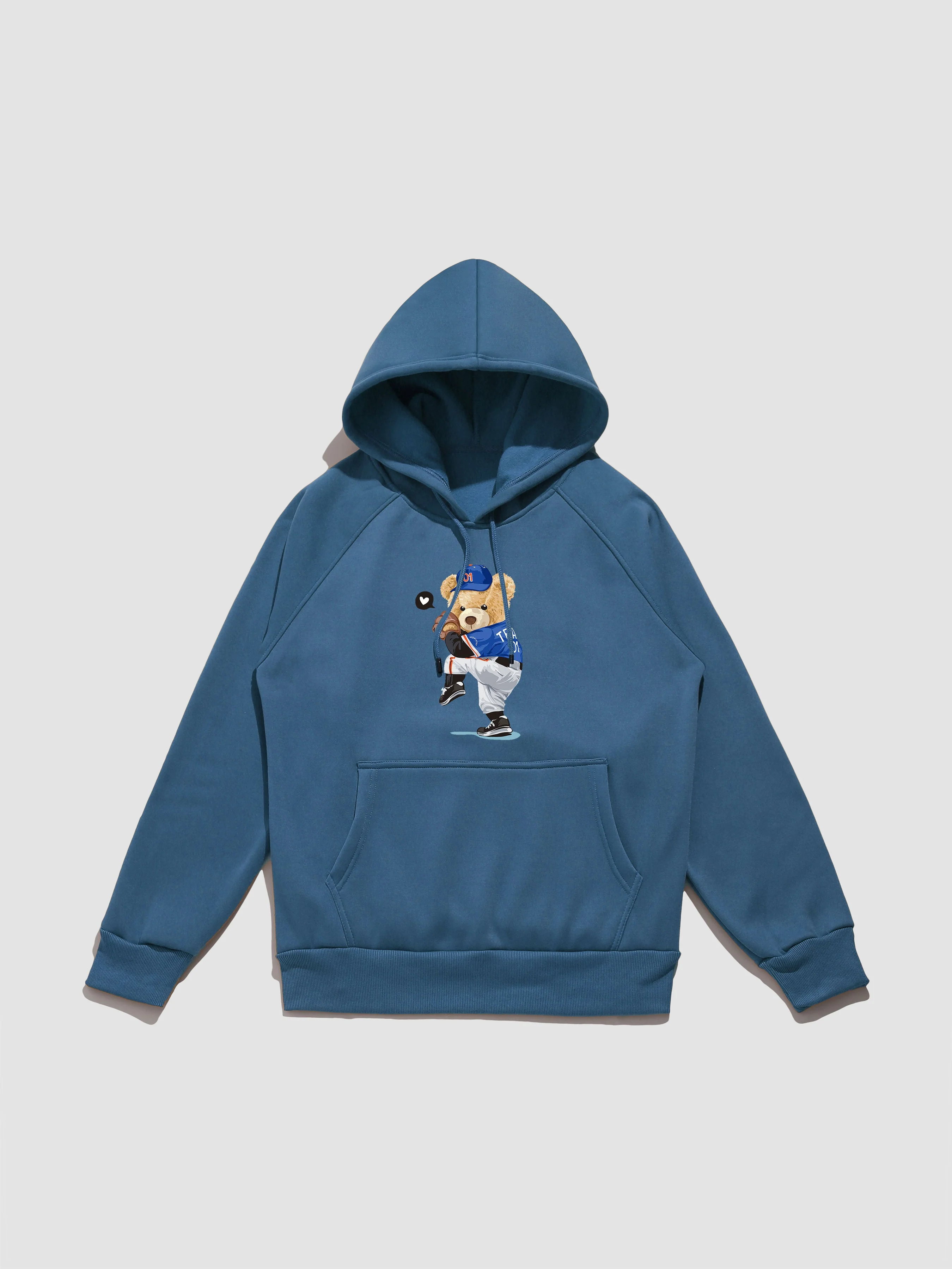 Perry | Baseball Bear Print Hoodie - Image 10