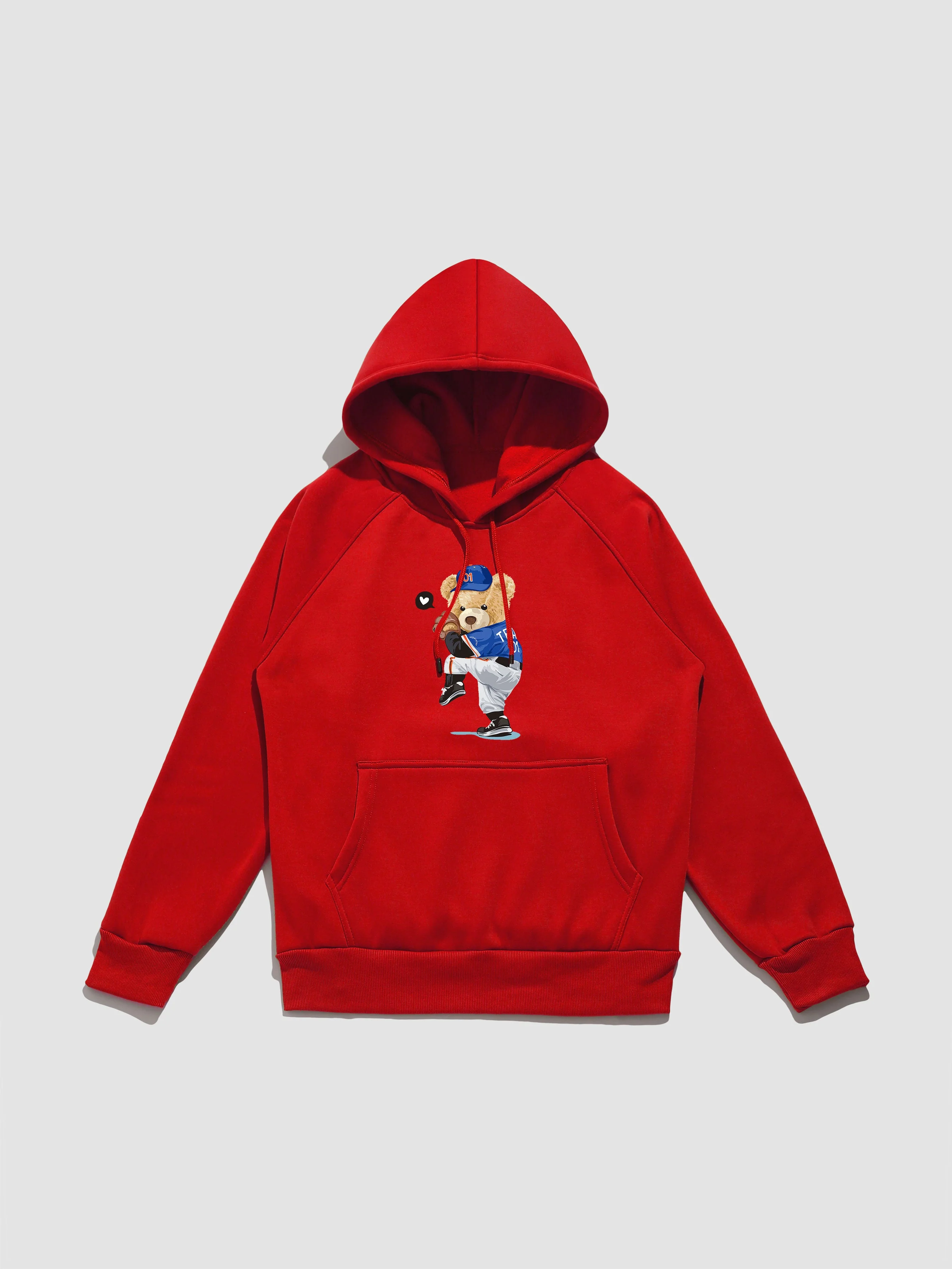 Perry | Baseball Bear Print Hoodie - Image 13