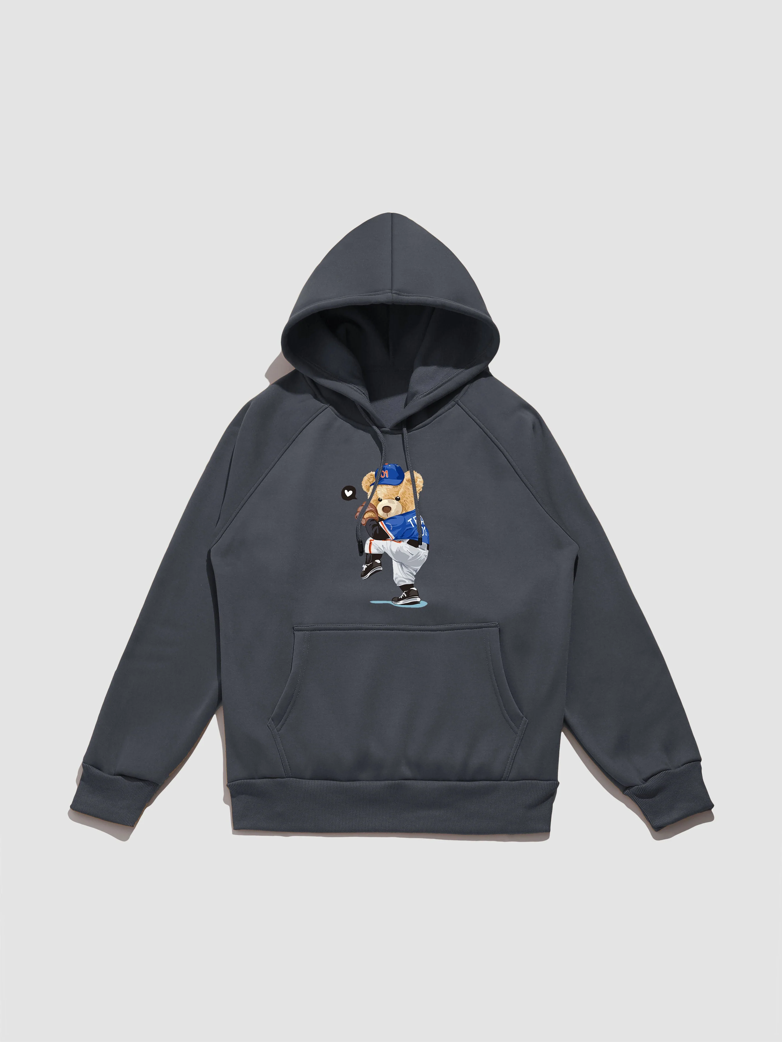 Perry | Baseball Bear Print Hoodie - Image 9