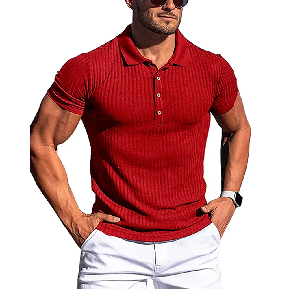 Peter | Elegant Striped Polo Shirt - Image 6