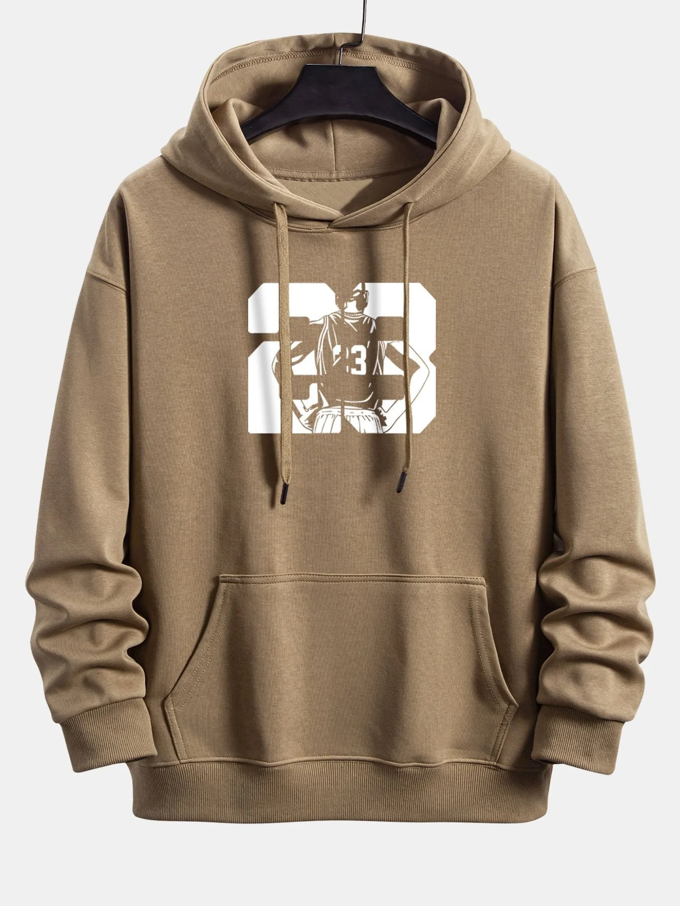 Peter | Number 23 Print Relax Fit Hoodie - Image 3
