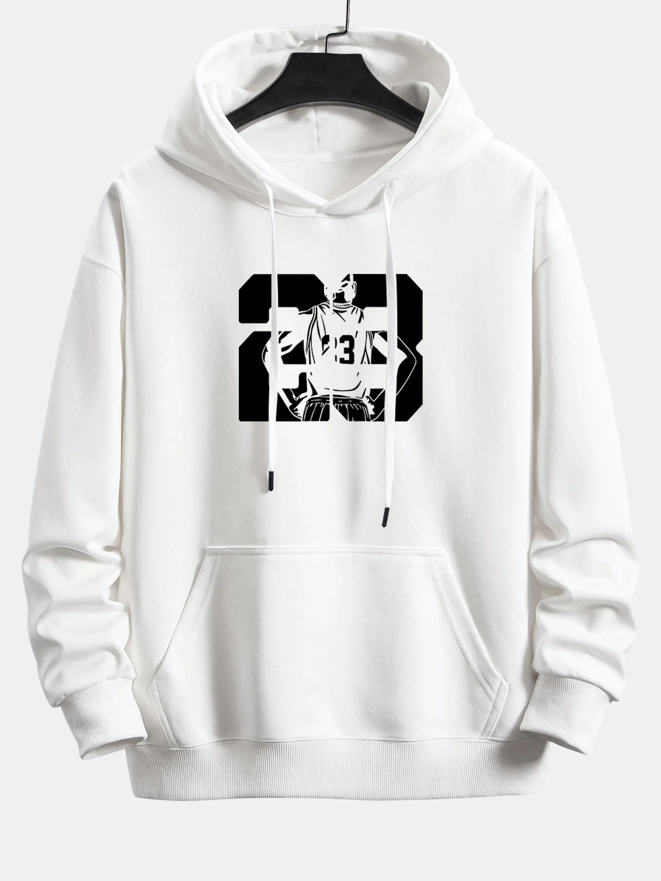 Peter | Number 23 Print Relax Fit Hoodie - Image 5
