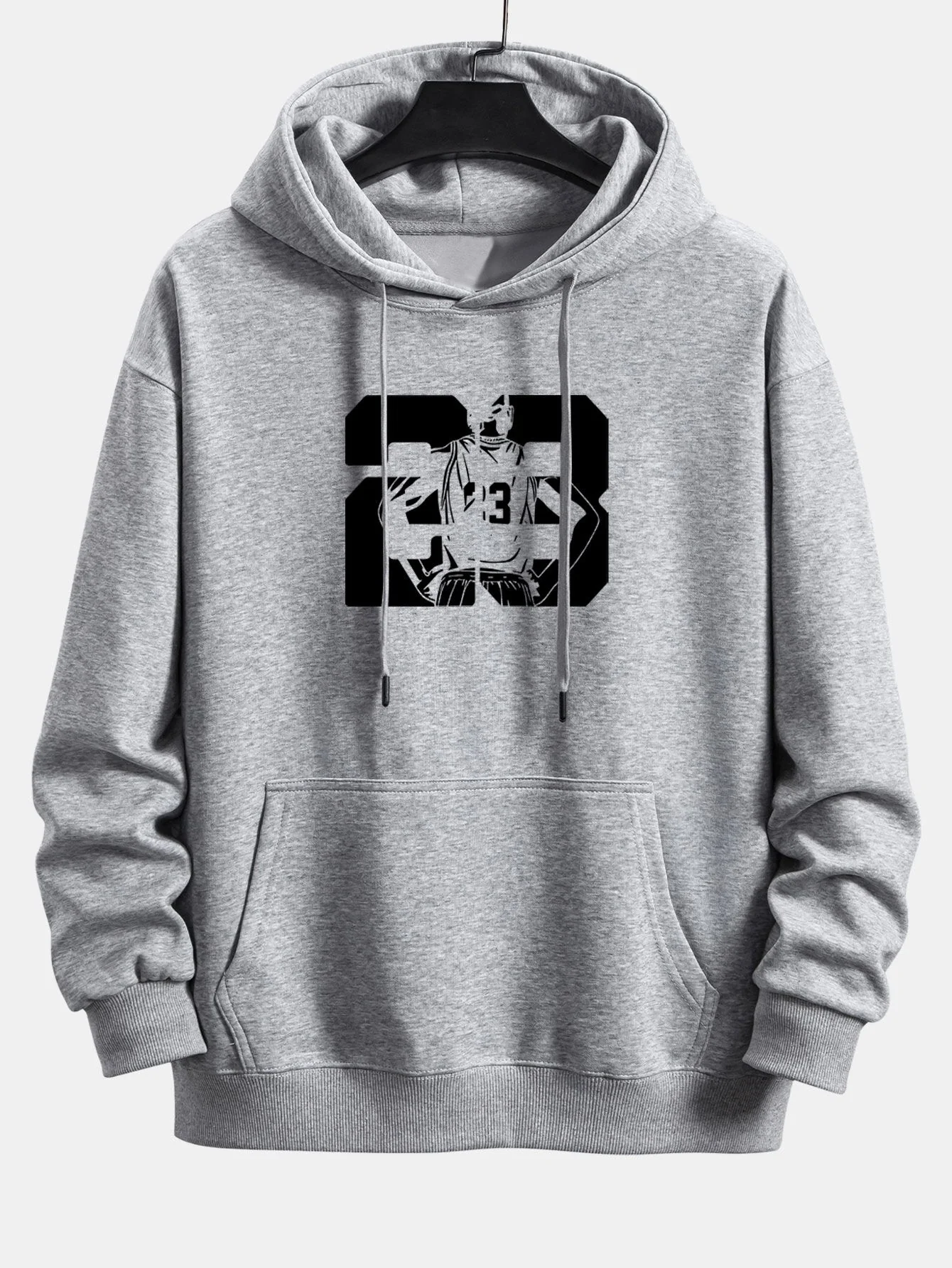 Peter | Number 23 Print Relax Fit Hoodie - Image 6