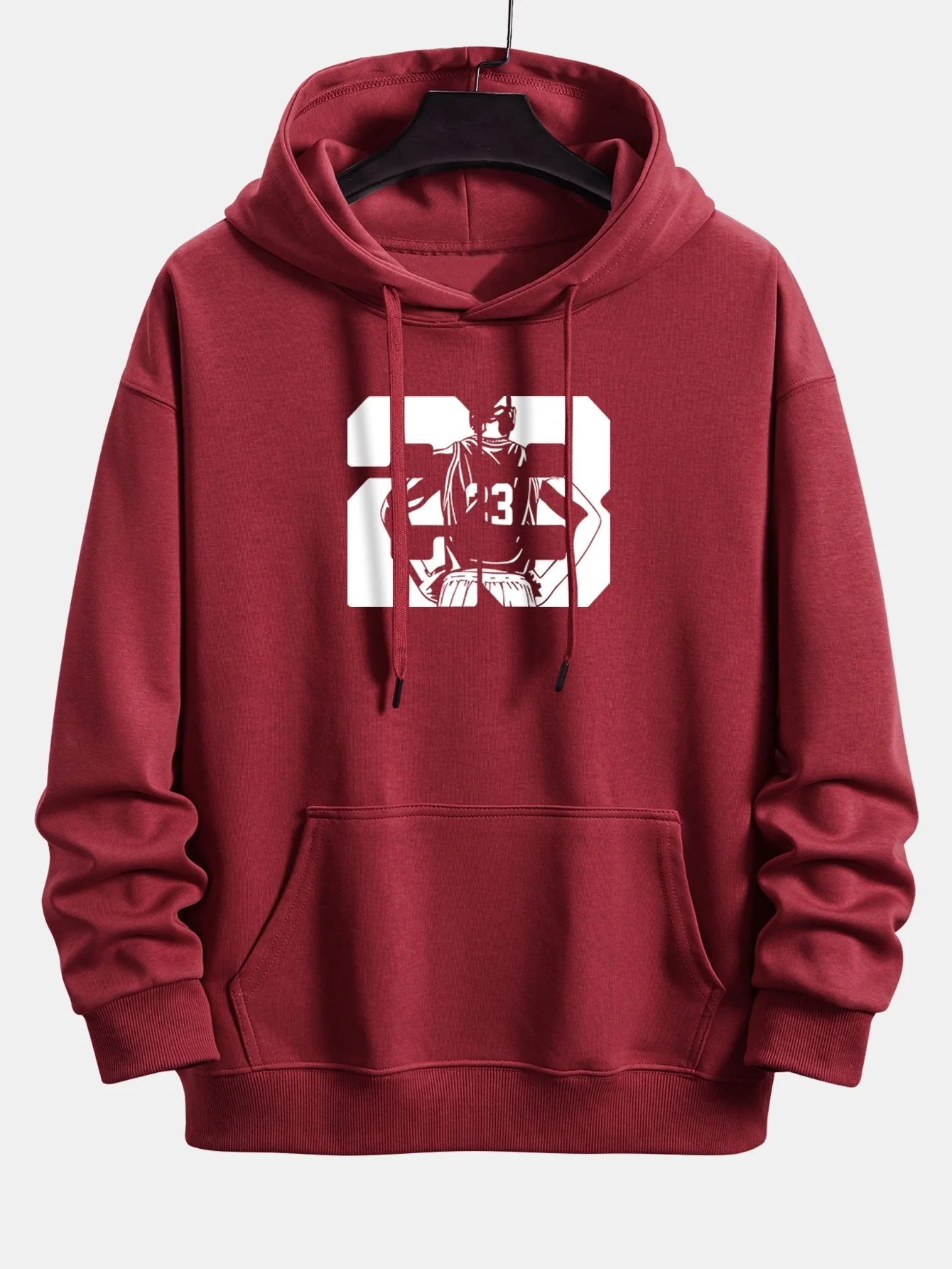 Peter | Number 23 Print Relax Fit Hoodie - Image 7