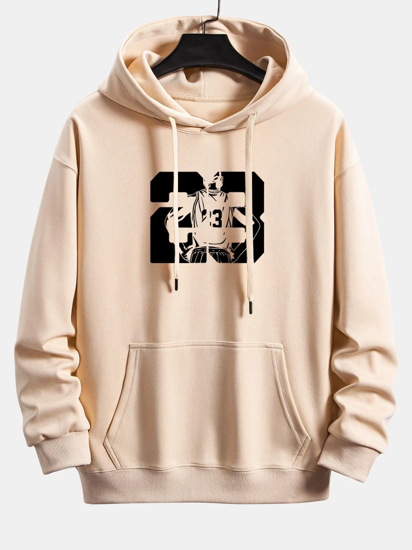 Peter | Number 23 Print Relax Fit Hoodie - Image 8