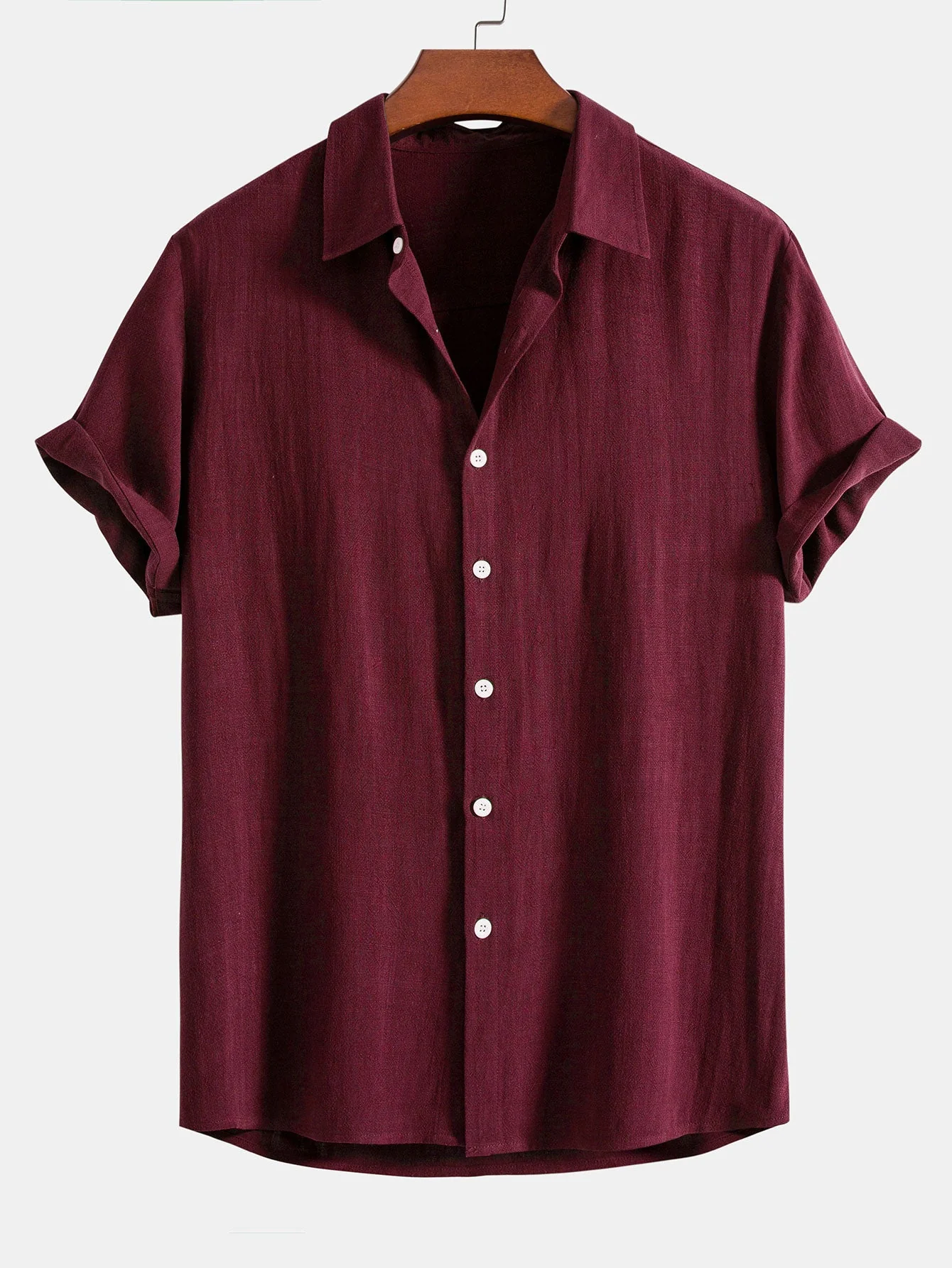 Peyton® | Linen Rayon Blend Button Up Shirt & Straight Leg Linen Pants - Image 12