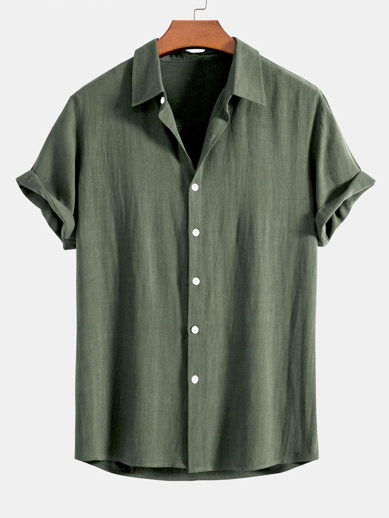 Peyton® | Linen Rayon Blend Button Up Shirt & Straight Leg Linen Pants - Image 13