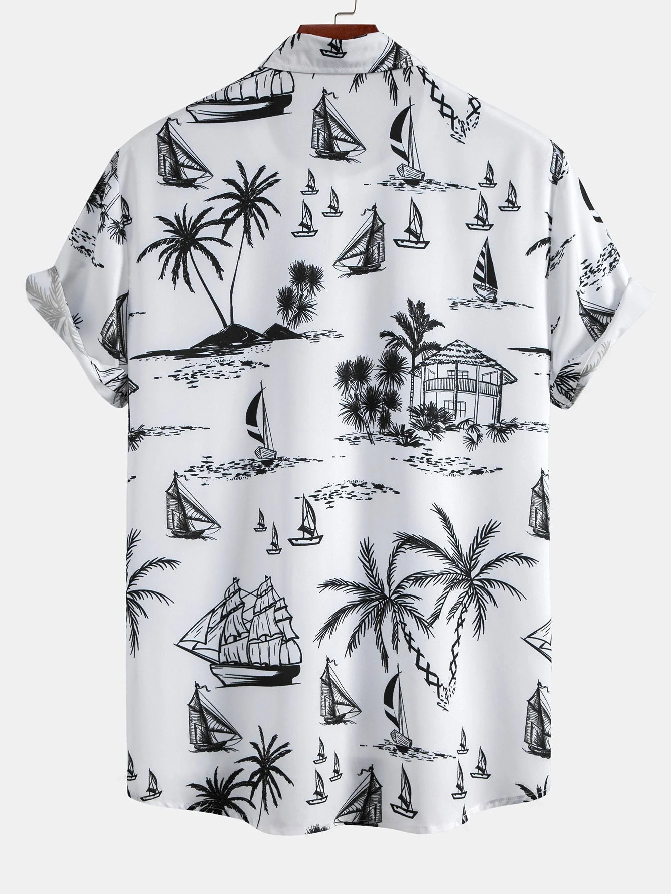 Philip® | Island Sailing Print Button Up Shirt & Swim Shorts - Image 7