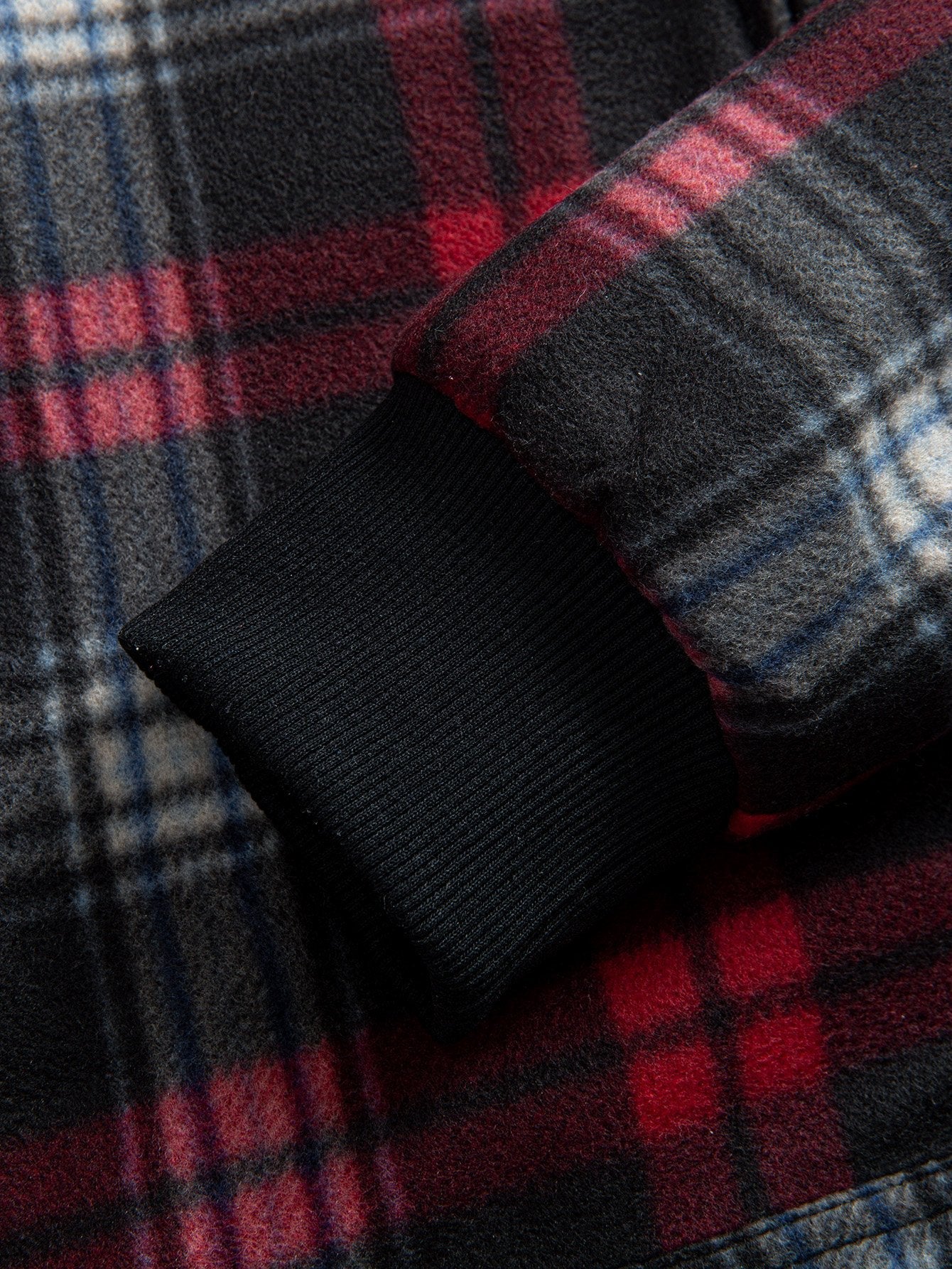 Philip | Teddy Fleece Lined Flannel Hoodie - Image 4
