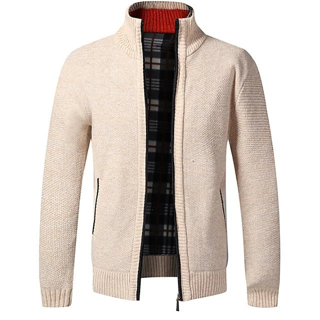 Piero | Stylish zipper knit sweater in Italian design - Image 4