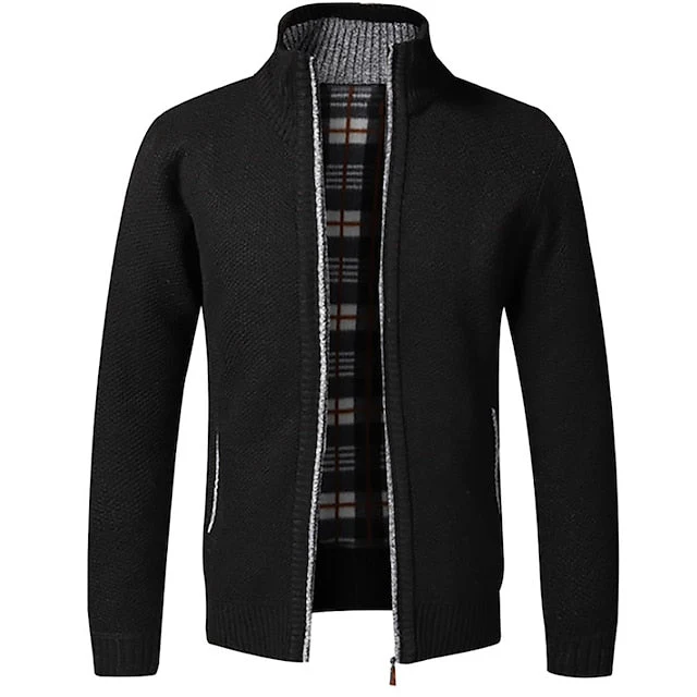Piero | Stylish zipper knit sweater in Italian design - Image 5