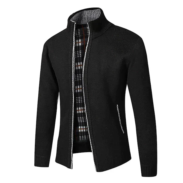 Piero | Stylish zipper knit sweater in Italian design - Image 6