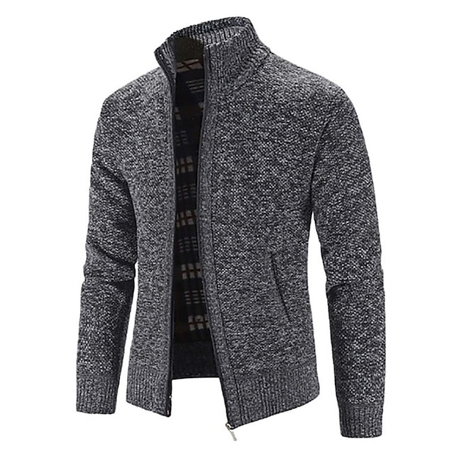 Piero | Stylish zipper knit sweater in Italian design - Image 9