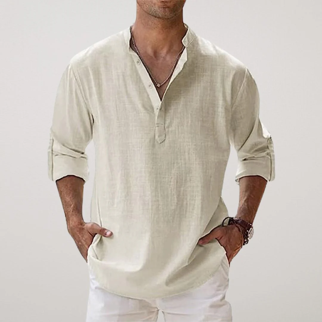 Piers | Breathable linen shirt - Image 13