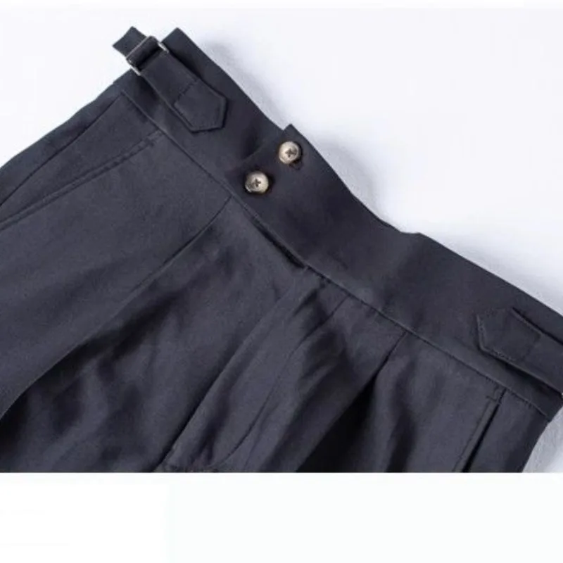Plácido | Men's Elegant Slim Fit Trousers Business - Image 4