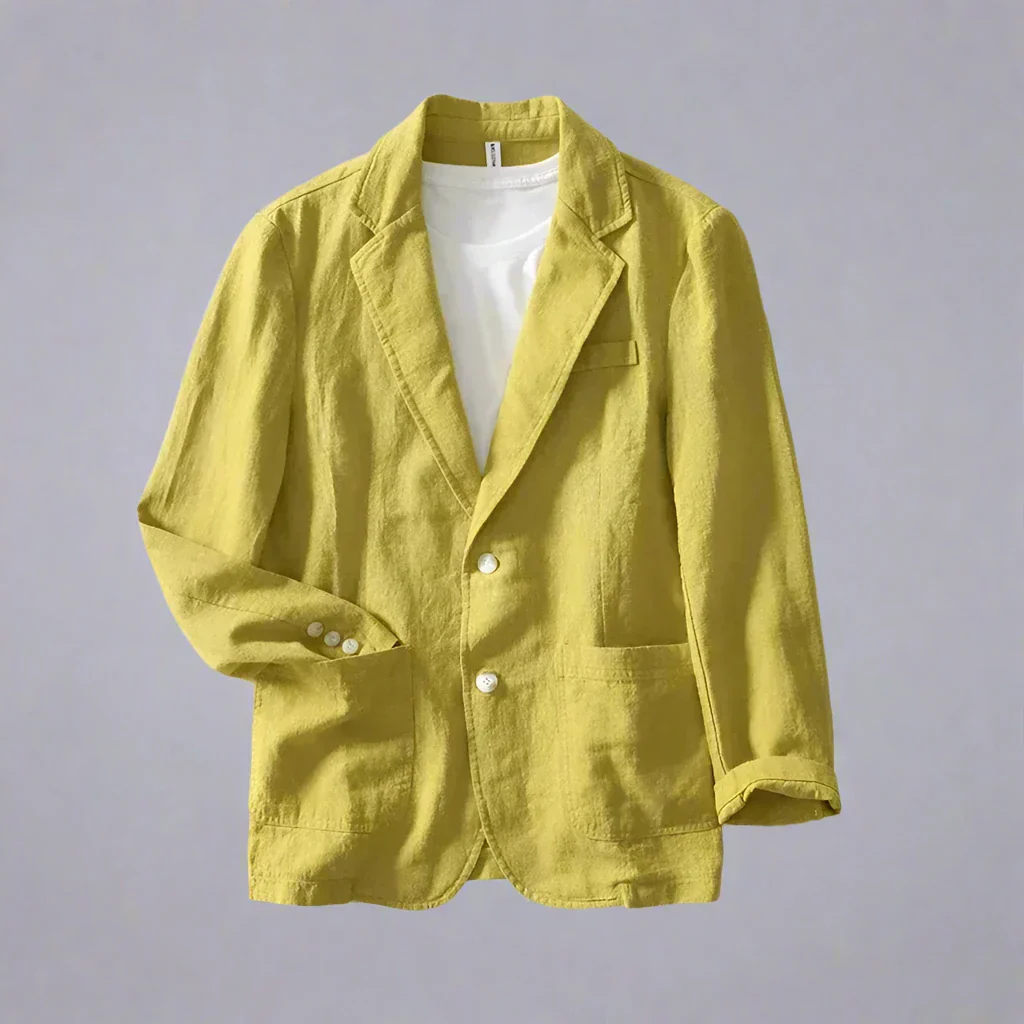 Polo | Men's linen-cotton jacket slim fit - Image 5
