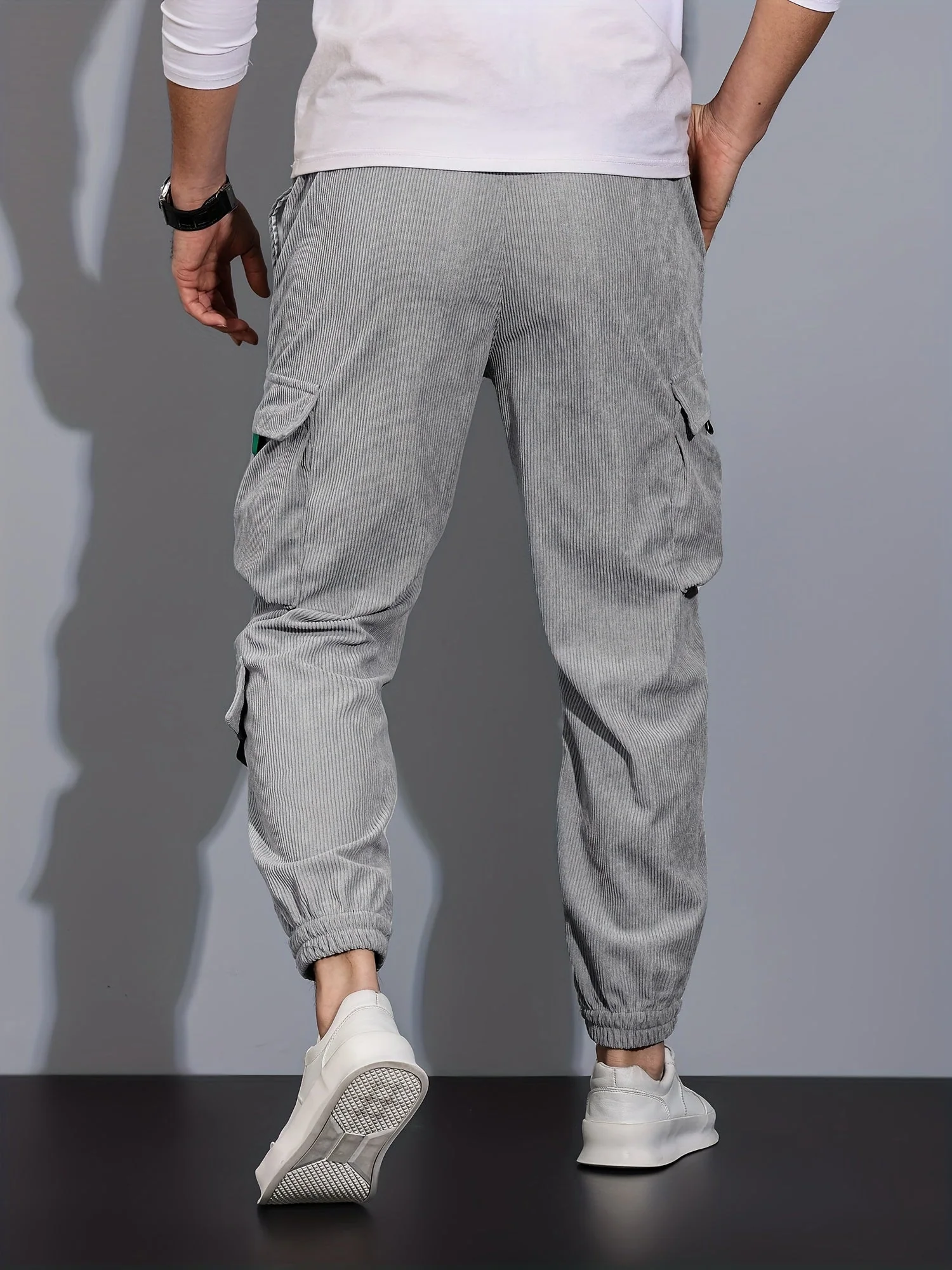 Pompeyo® | Black Cargo Pants For Men - Image 4