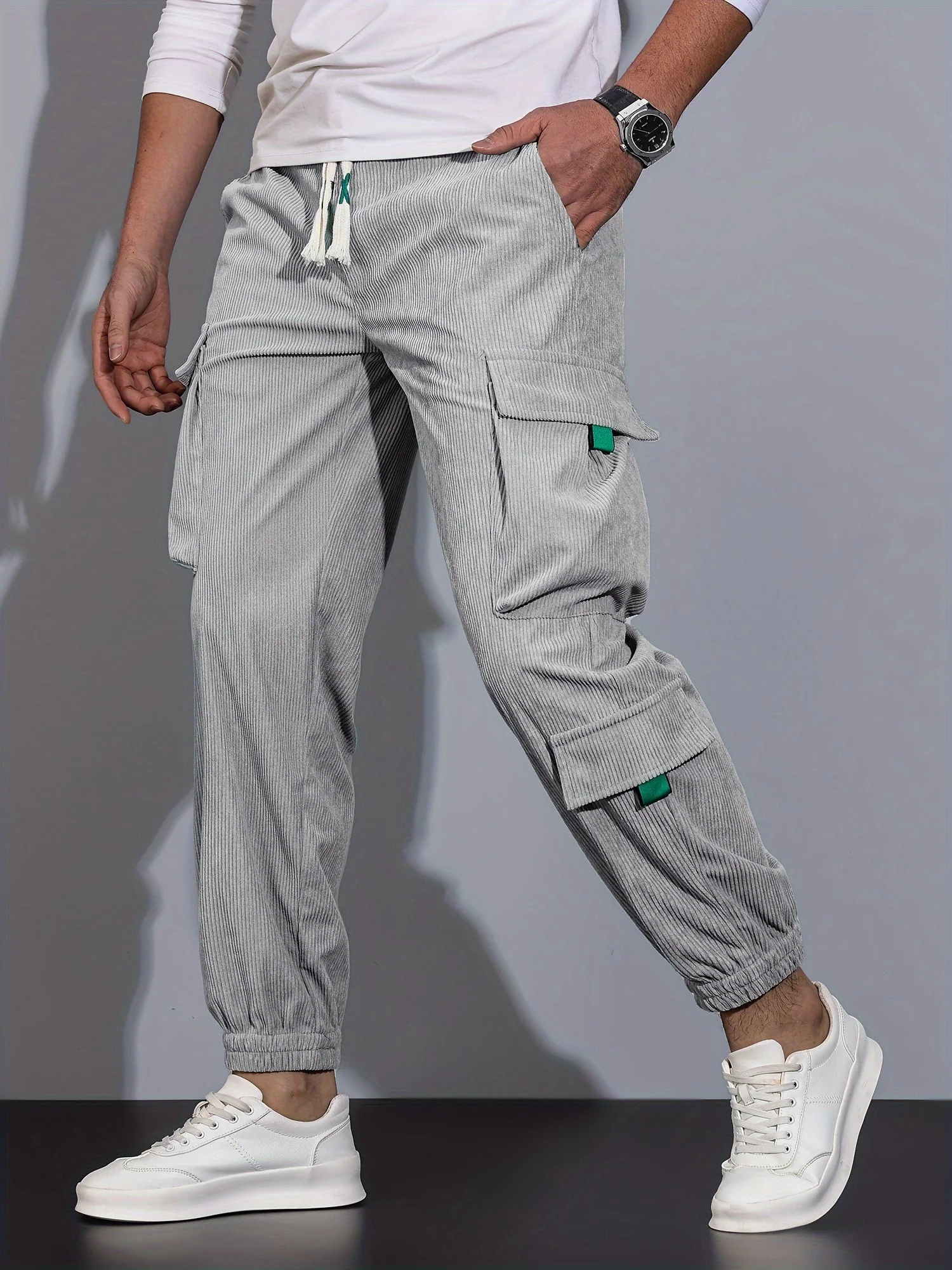 Pompeyo® | Black Cargo Pants For Men - Image 6