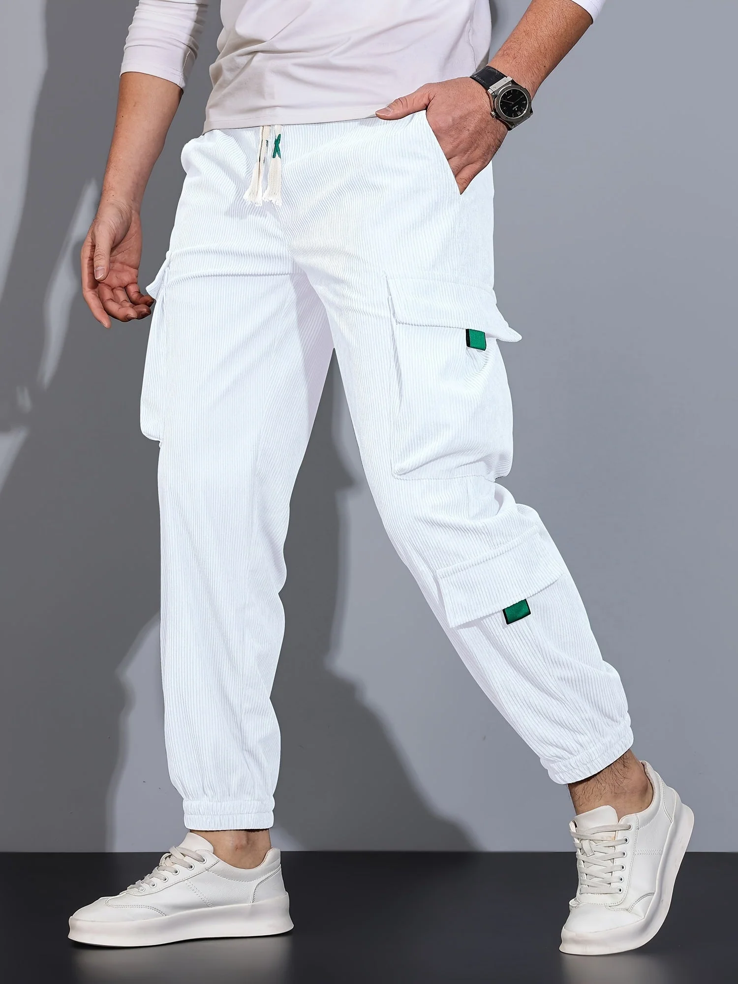Pompeyo® | Black Cargo Pants For Men - Image 8