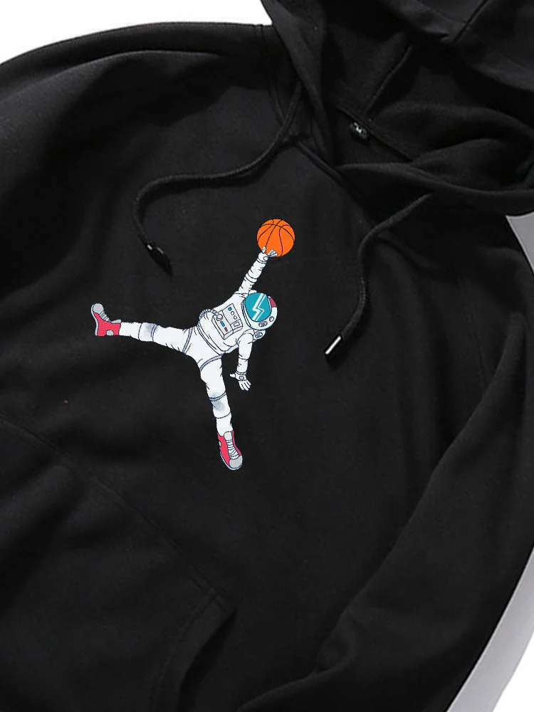 Preston | Basketball Astronaut Print Hoodie - Image 3