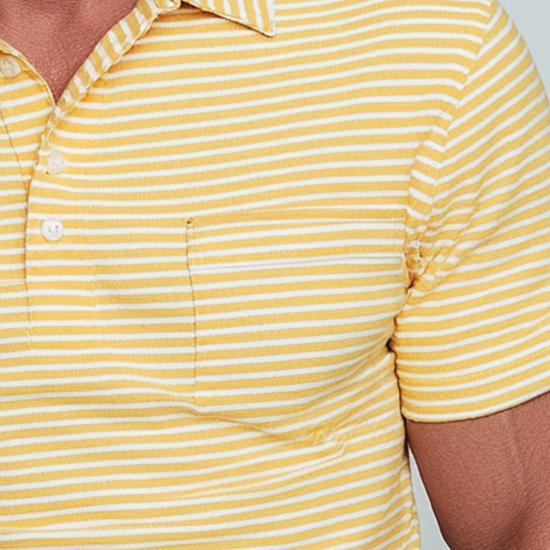 Preston | Men'S Summer Fashion Striped Cotton Short Sleeve Polo Shirt - Image 3
