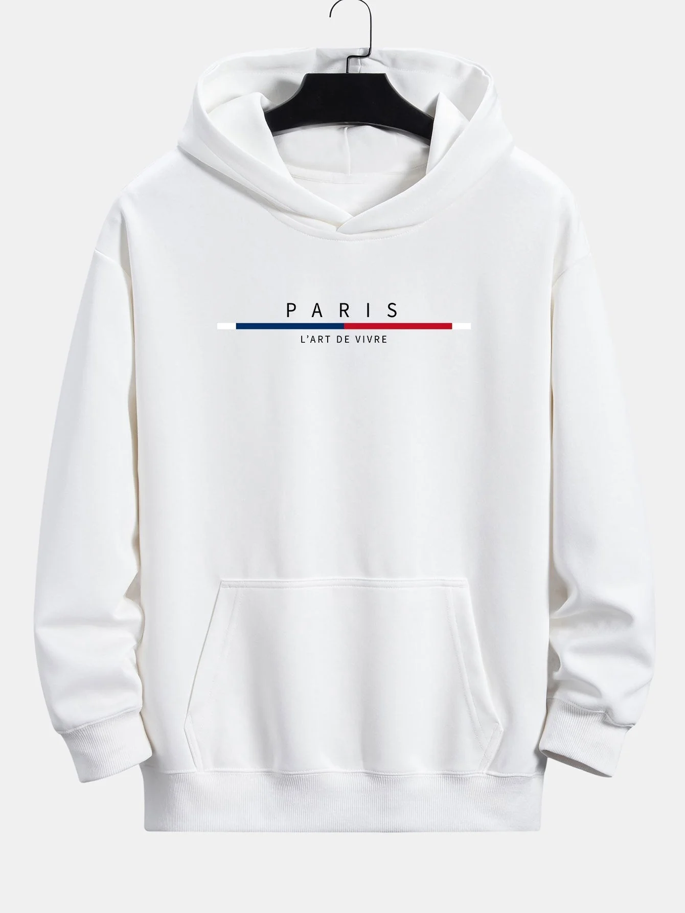 Prince | Paris Stripe Print Relax Fit Hoodie - Image 2
