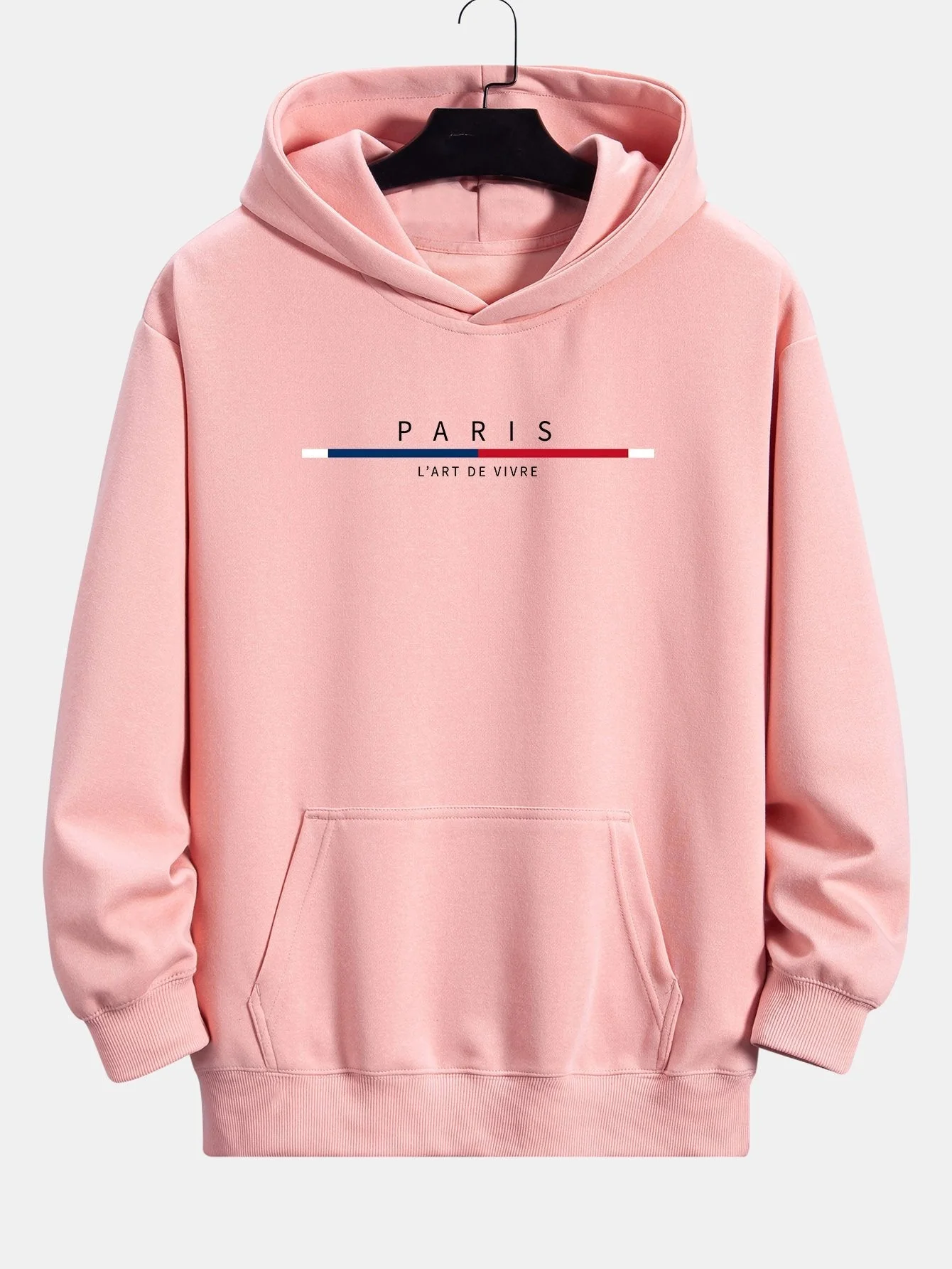Prince | Paris Stripe Print Relax Fit Hoodie - Image 3