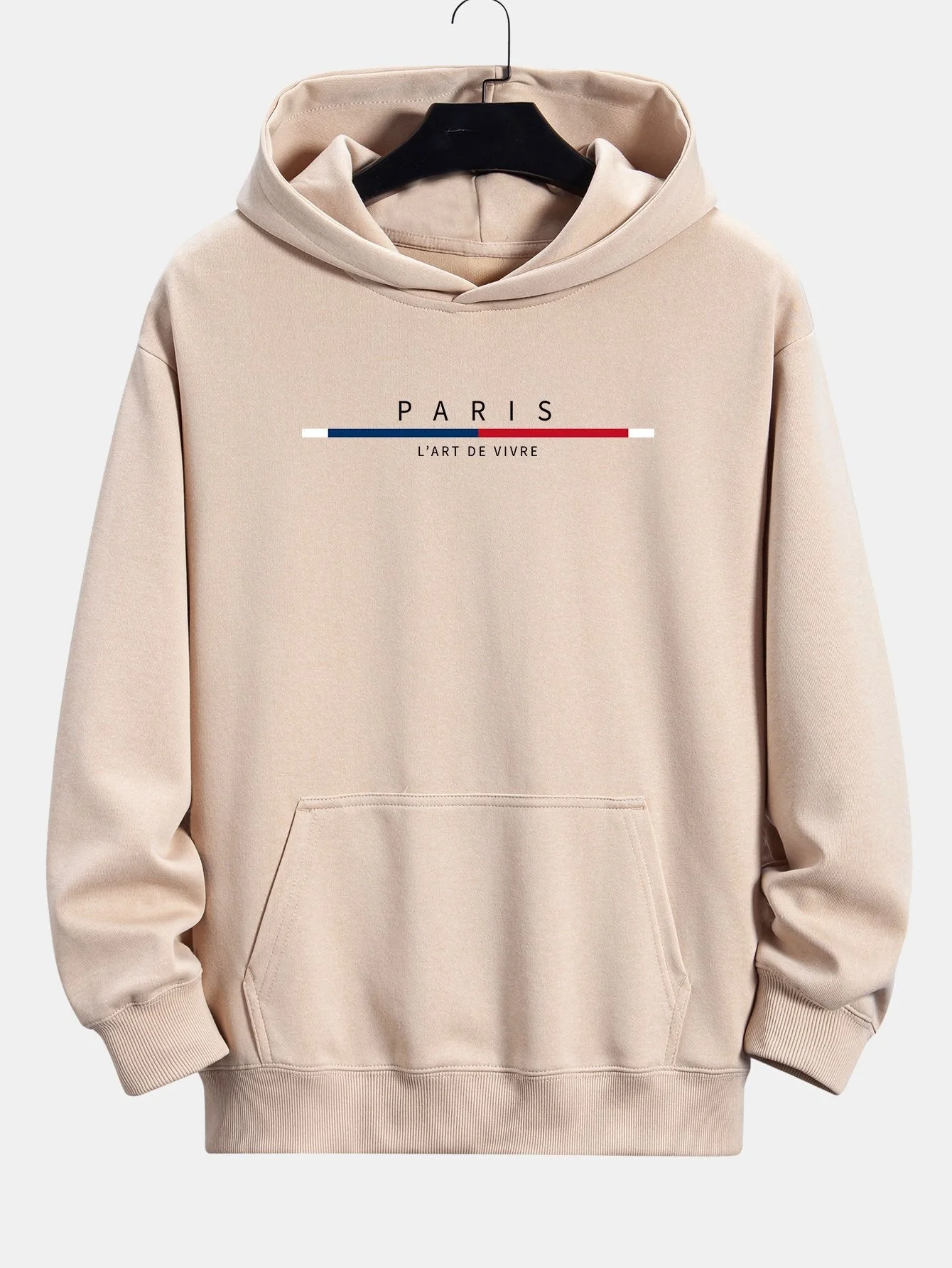 Prince | Paris Stripe Print Relax Fit Hoodie - Image 4