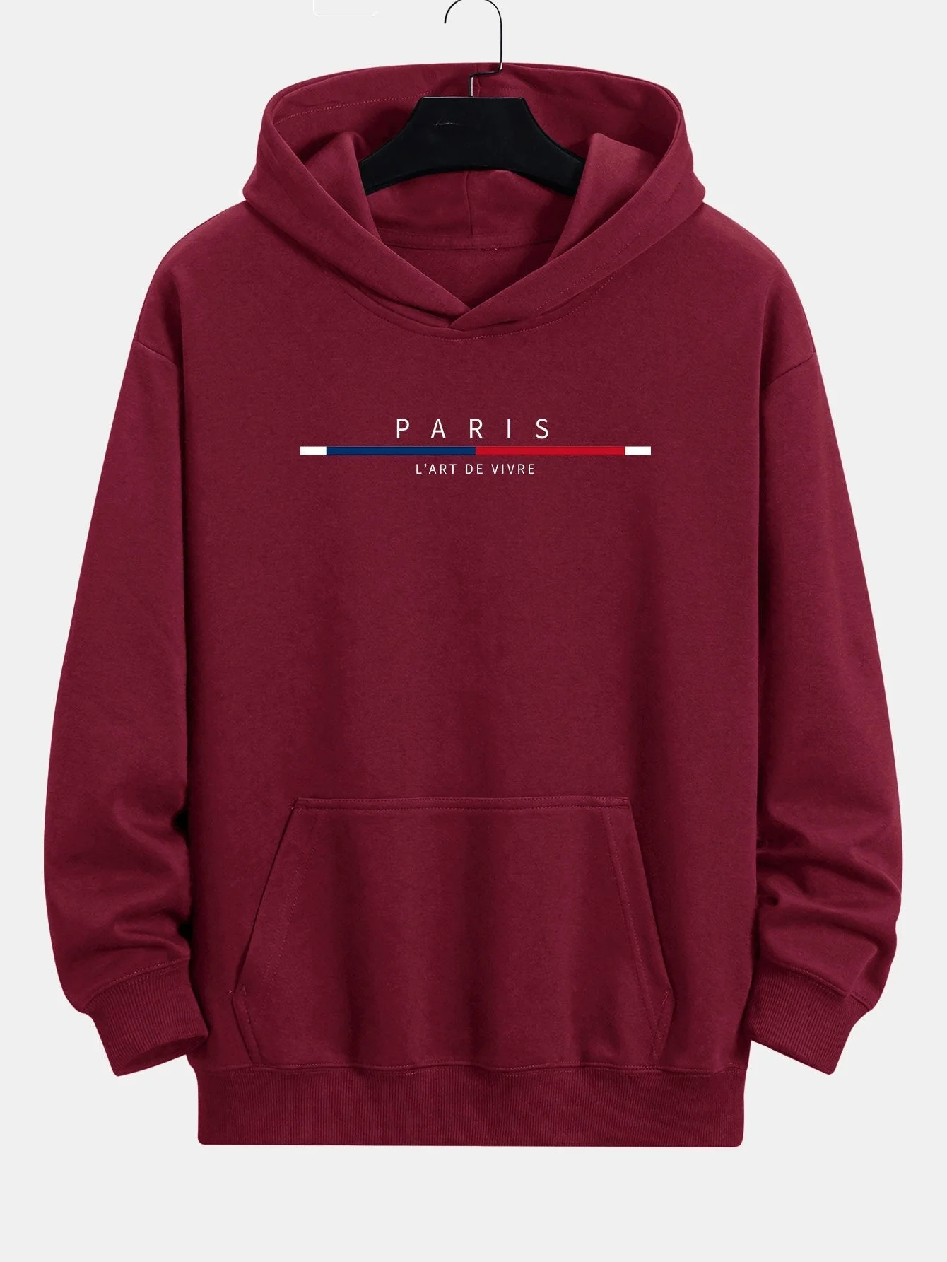 Prince | Paris Stripe Print Relax Fit Hoodie - Image 7