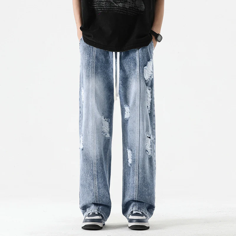 Pruett® | Nexus Distressed Denim Joggers - Image 3