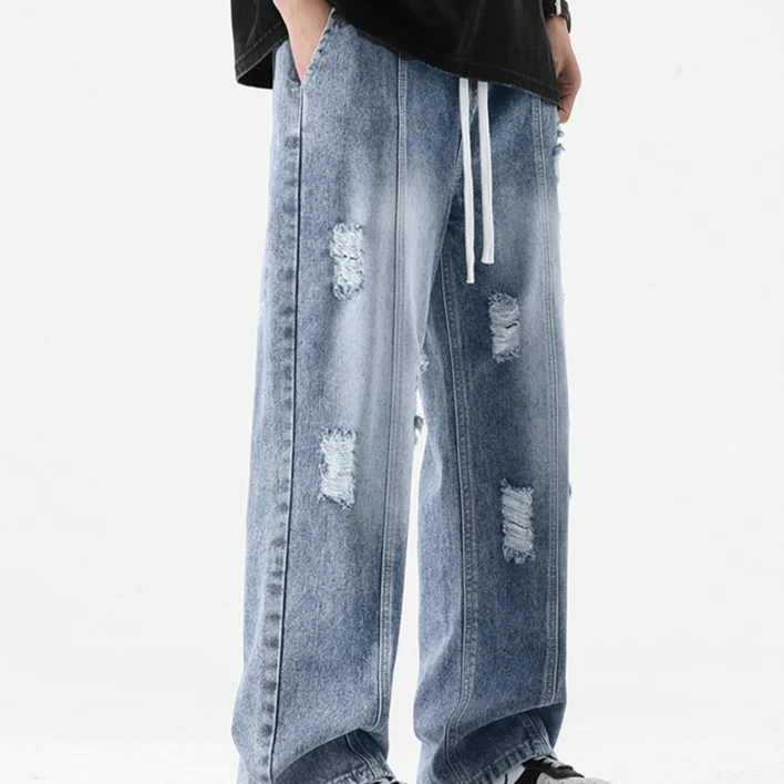 Pruett® | Nexus Distressed Denim Joggers - Image 5