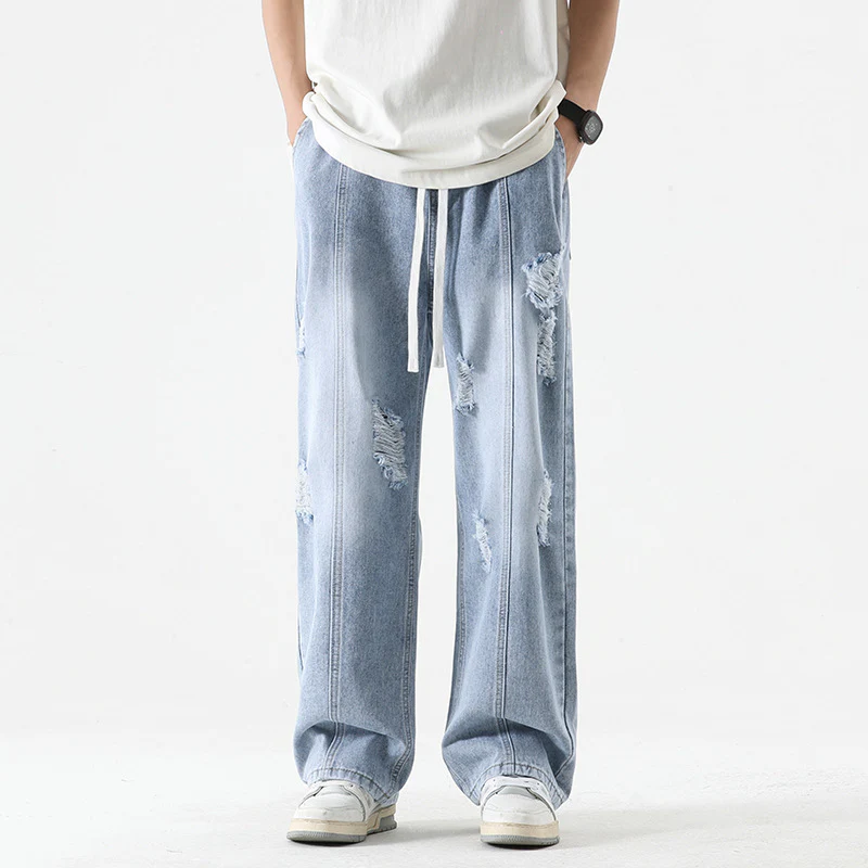 Pruett® | Nexus Distressed Denim Joggers - Image 6