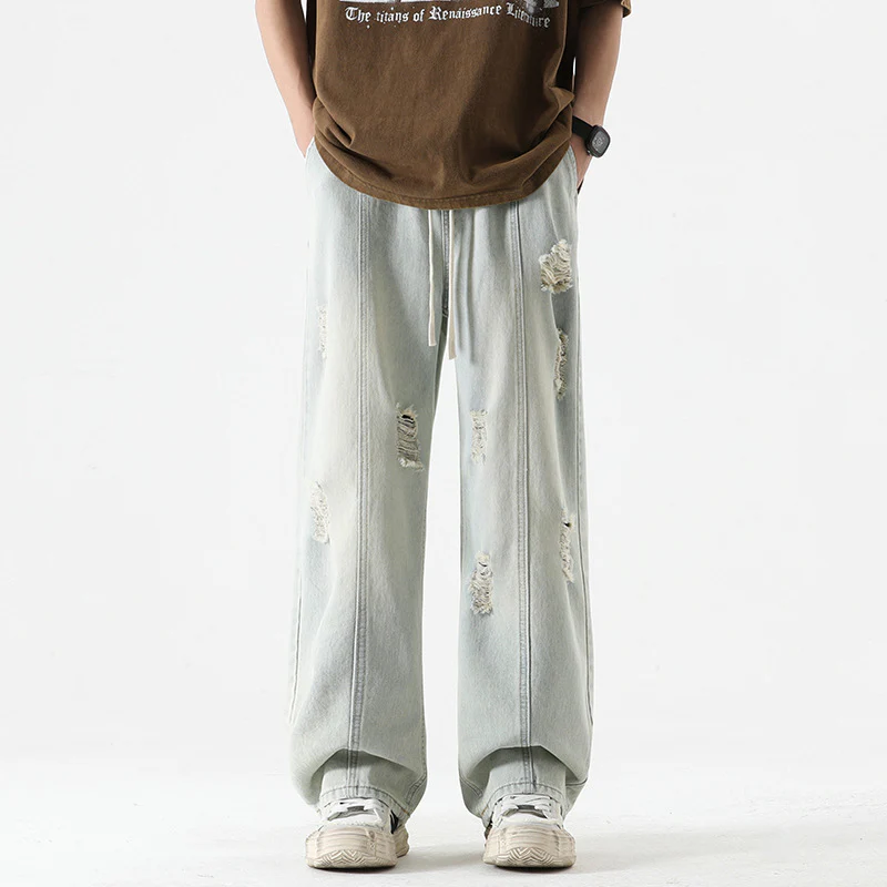 Pruett® | Nexus Distressed Denim Joggers - Image 9