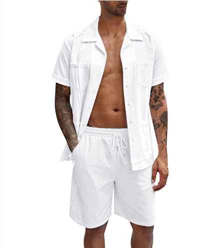 Quentin® | Shirt & Shorts Summer Set For Men - Image 2
