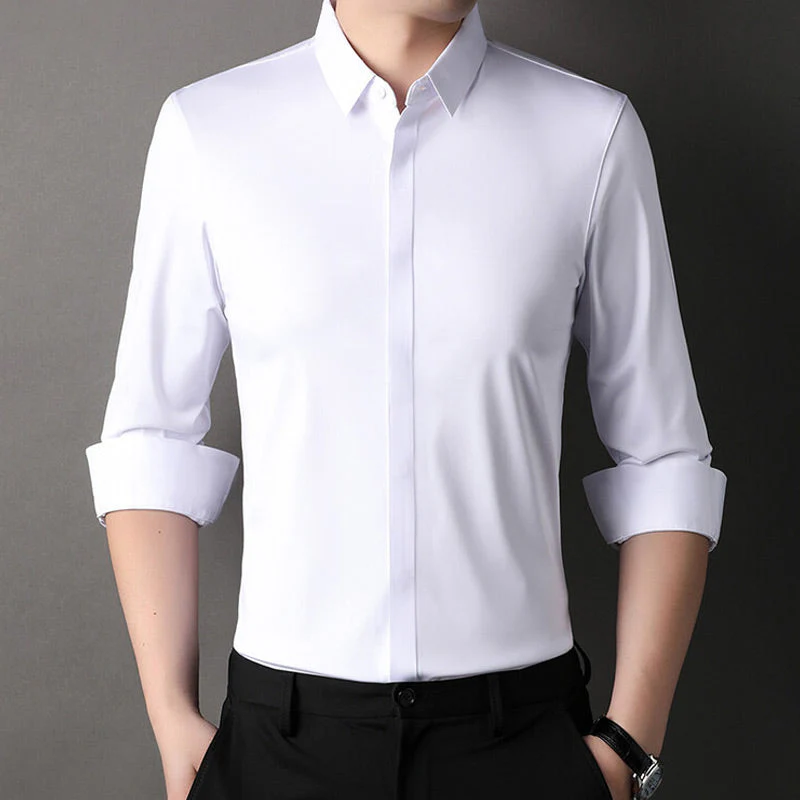 Quentin | Men's Wrinkle-Resistant Stretch Shirt - Image 5