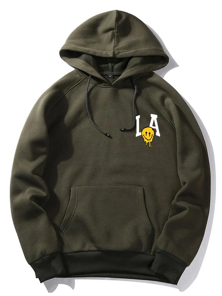 Quincy | LA Smiley Print Hoodie - Image 2