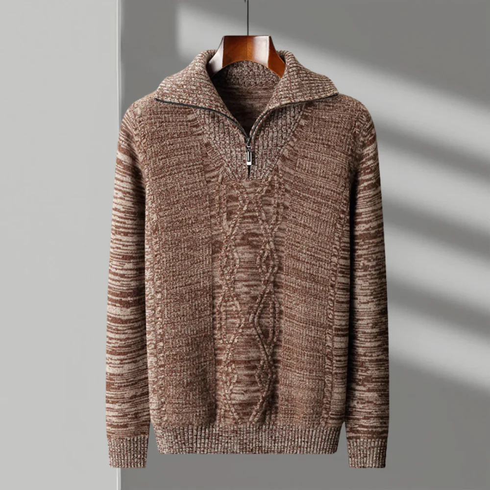 Quinn | Taranto Merino Wool Zip Sweater - Image 6
