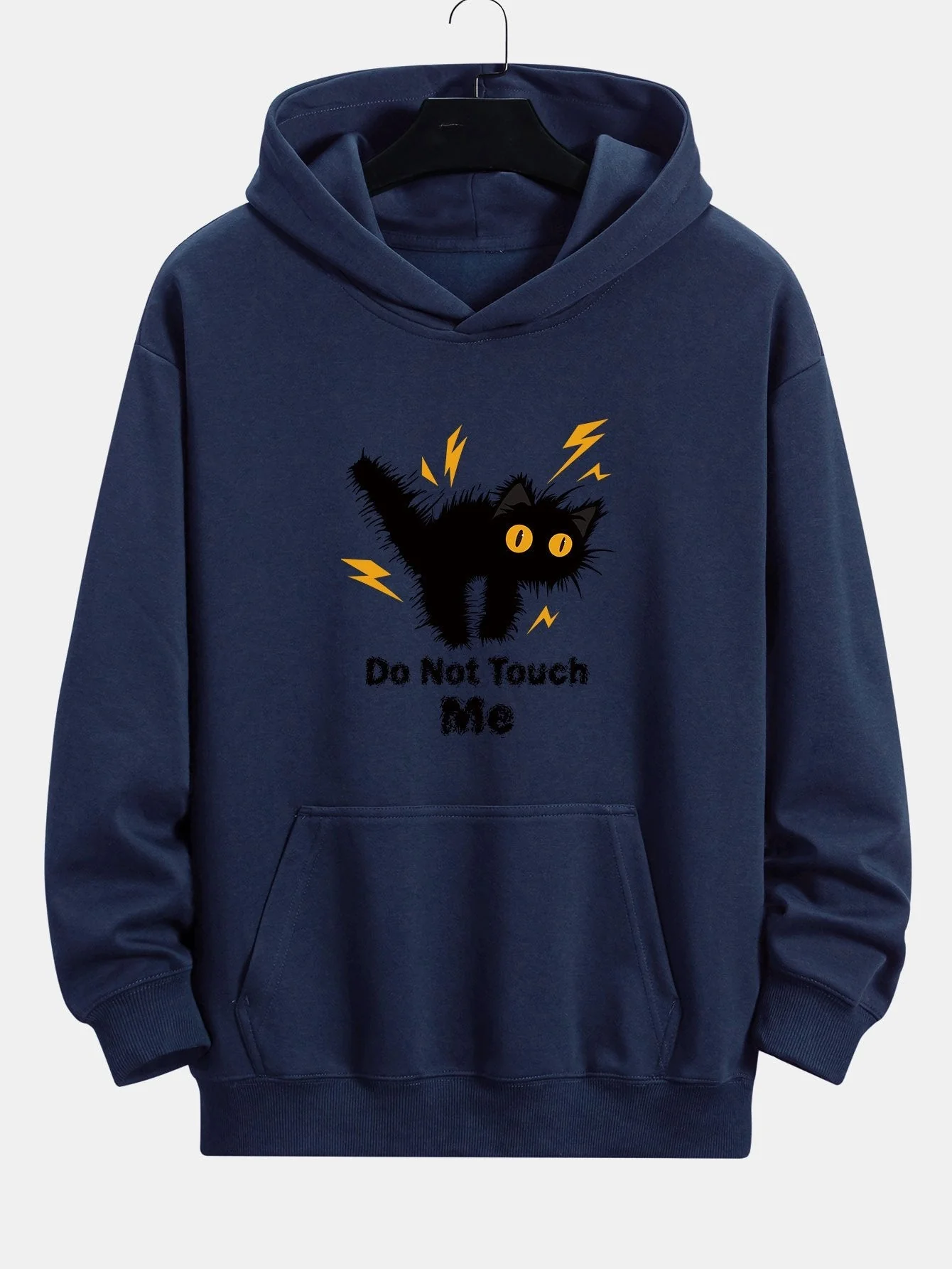Quintín® | Angry Cat Print Relax Fit Hoodie - Image 5